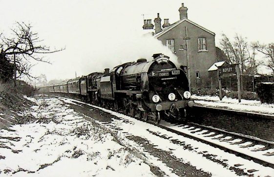 Pre 1965 30837 going through Ropley Station
