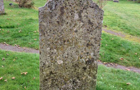 Photograph of the gravestone of Mary Worthington