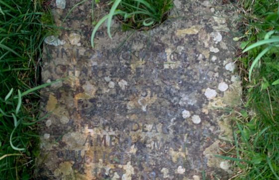 Memorial stone for Charles Frederick and Amelia May Millicent Nash