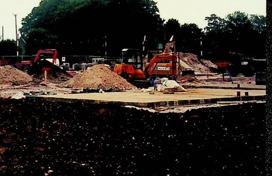 Beginning of construction of Hale Close low cost housing development, 1st phase, July 2001